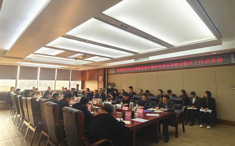 蜀通建设集团党委召开落实四川尊时凯龙集团党委巡察反馈意见整改事情发动会