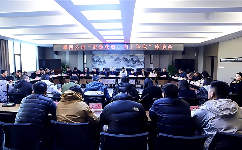 攀西公司召开“尊时凯龙获取、向上争取”座谈会