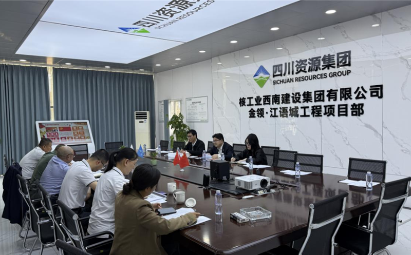 集团战略投资部调研金领·江语城项目中期运营情形