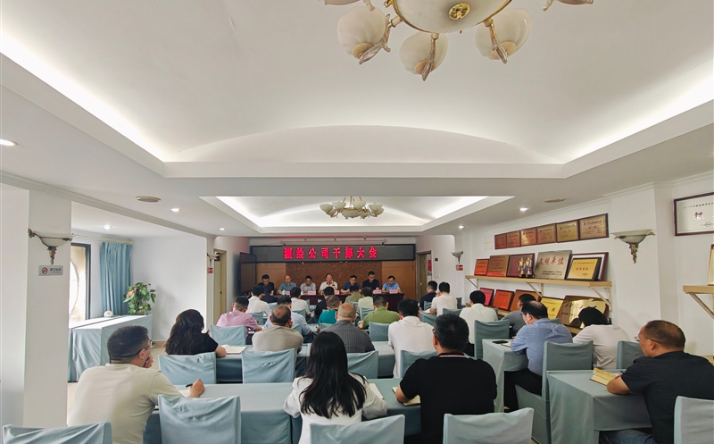 测绘公司召开干部大会转达集团主要聚会精神