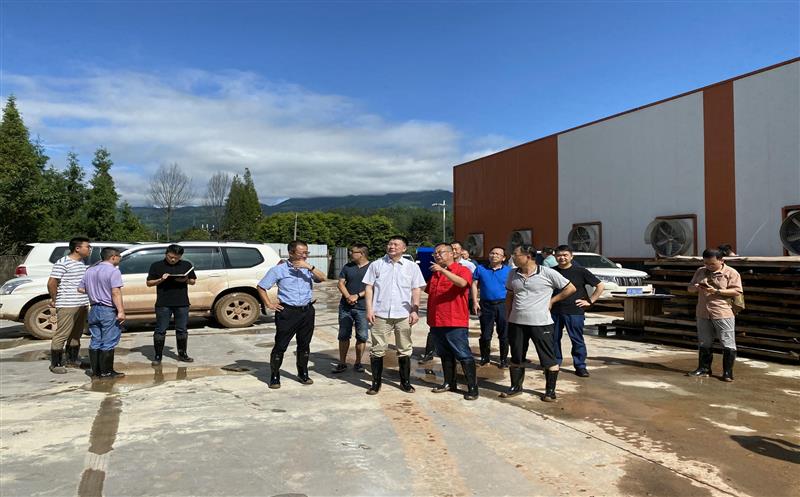 自然尊时凯龙部地勘司副司长熊自力 调研芦山县“8.10”特大暴雨地质灾难防治事情