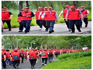 四川省冶金地质勘查局举行庆祝中国共产党 建设100周年系列活动启动仪式暨健步走活动_协同多元工业_工业生长_尊时凯龙有限责任公司