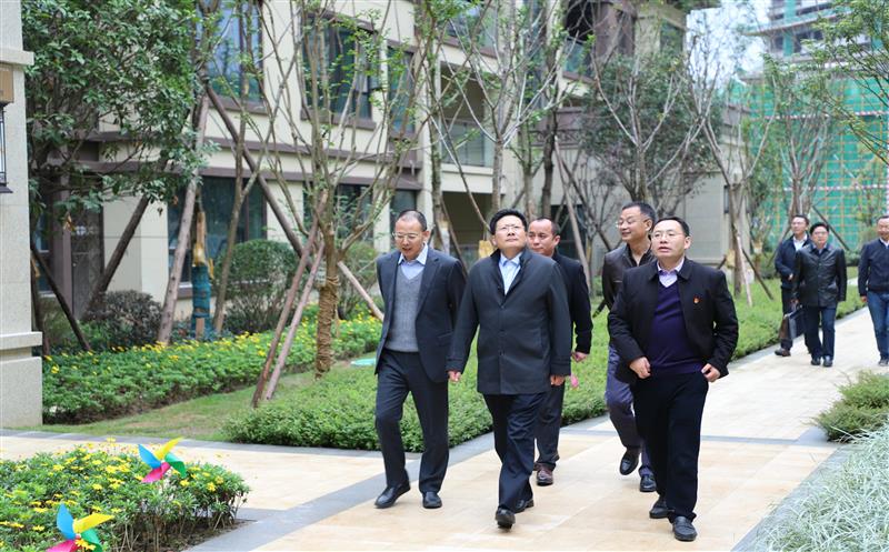 徐锡惠到蜀鑫房产公司资阳江语城项目调研