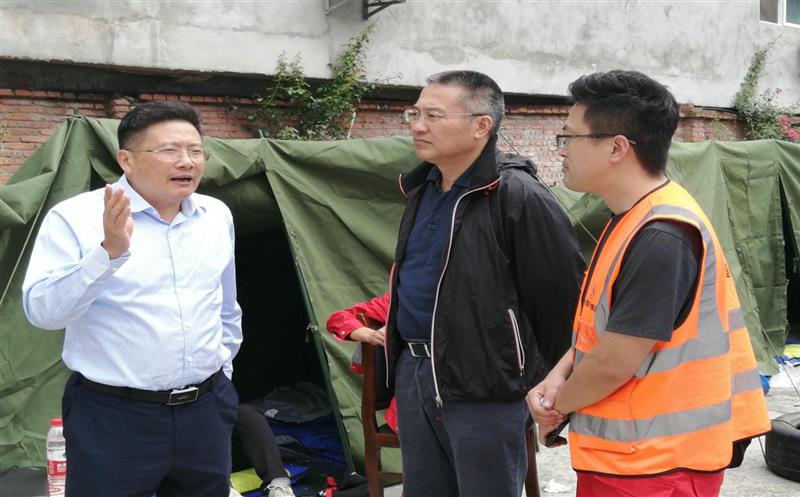 陈贵林率队赴泸定县指导“9.5”泸定震后应急排查事情