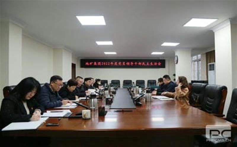 江涛率督导组到地矿集团督导 2022年度党员向导干部民主生涯会