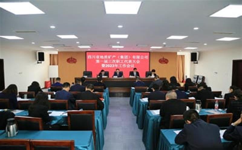 地矿集团第一届三次职工代表大会、第三届六次会员代表大会暨2023年岁情会顺遂召开