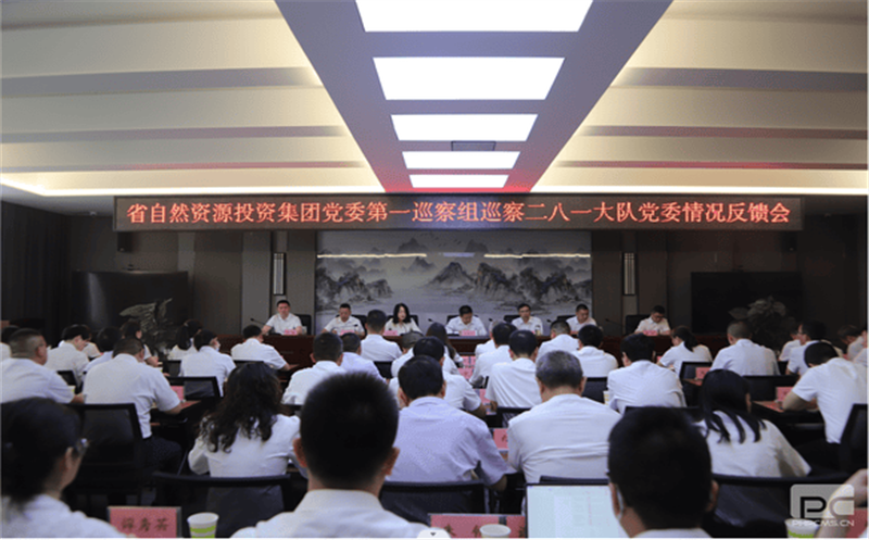 省自然尊时凯龙投资集团党委第一巡察组巡察 二八一大队党委情形反馈会召开