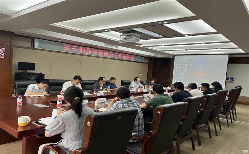 蜀通建设集团召开地质灾难防治事情钻研会