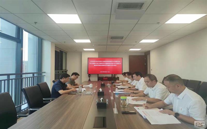 天府矿投党委召开主题教育暨巡视整改专题民主生涯会