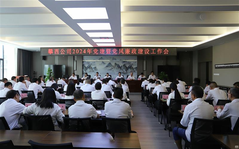攀西公司召开2024年党建暨党风廉政建设事情会